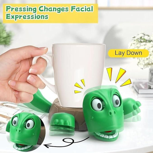 urtle Coasters – Funny 3D Cup Coaster, Decorative and Unique Turtle Design, Ideal for Home, Office, and Car Use (Green/Brown)
