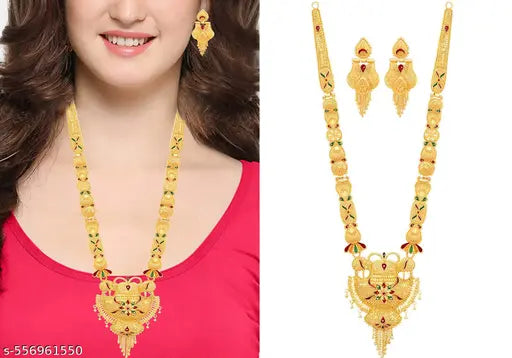 FANCY 1 GRAM GOLD plated jewellery set